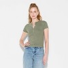 Women's Short Sleeve Henley T-Shirt - Wild Fable™ - 2 of 4