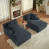 Bedroom Comfort: Fluffy, Assembled Loveseat - 2 of 4