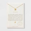 Tiny Tags 14K Gold Ion Plated Starfish Pendant Necklace - Gold - 3 of 4