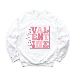 Simply Sage Market Women's Graphic Sweatshirt Be Mine Valentine Block - 1 of 4