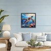 Stupell Industries Rainbow Sea Turtle & Bubbles Floating Frame Canvas Art - 3 of 4
