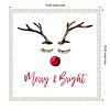 Amanti Art Reindeer Merry and Bright by Amanti Art Portfolio Canvas Wall Art Print Framed - 2 of 4