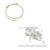 Adornia 14k Gold Plated Chain and Heart Bracelet Set - 4 of 4