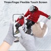 Unique Bargains Touchscreen Winter Anti-Slip Common Size Warm Hiking Gloves 8.7" x 3.5" 1 Pair - 4 of 4