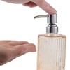 Unique Bargains Elegant Vertical Pattern Soap Pump Dispenser for Bathroom 16.9oz 1 Pc - 3 of 4