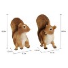 Nature Spring Resin Squirrel Garden Statues - Outdoor Decor Animal Figurines - Set of 2 - 3 of 4