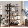 Gulches 5-Tier Bookshelf, Open Etagere Bookcase Storage Display Rack for Living Room - 4 of 4