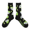 Beetlejuice Color-Changing Betelgeuse Print Men's Black Athletic Crew Socks - 2 of 4