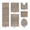 Granada 6 Piece Bath Rug Set 100% Premium Cotton Tufted Non-Slip Backing Bathmats for Bathroom, Super Soft Absorbent, Machine Washable - 2 of 4
