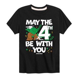 Boys' - Star Wars - Yoda May The 4Th Short Sleeve Graphic T-Shirt - 1 of 4