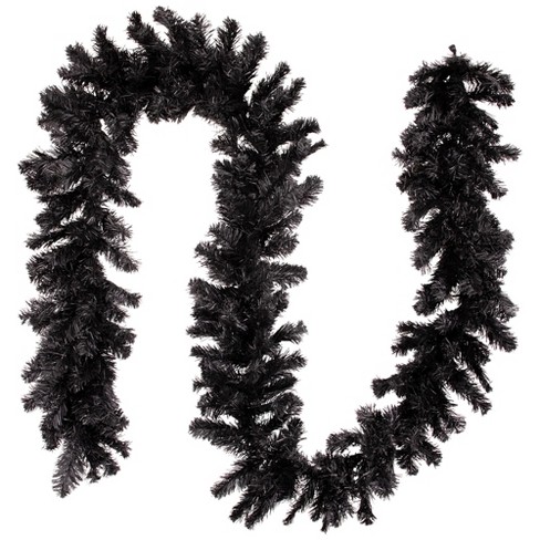 Northlight 9' x 10 Black Colorado Spruce Artificial Halloween Garland -  Unlit