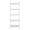 Set of 2 75.5" 5 Shelf Leaning Bookcases - International Concepts - 3 of 4