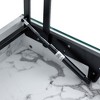 Infurnic Patio End Tables Multifunctional Lift Top Coffee Table with Tempered Glass Legs for Living Room, Office, Lounge, White, 43.3"*23.6"*16.3" - 4 of 4