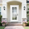 Lirago 36 x 80 Left Hand Inswing White Fiberglass Front doors with Brickmould 6-9/16" Vinyl Frame Low-E Glass - 2 of 4