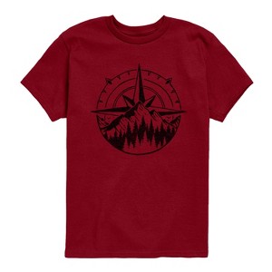 Boys' - Instant Message - Compass Nature Scene Short Sleeve Graphic T-Shirt - 1 of 4