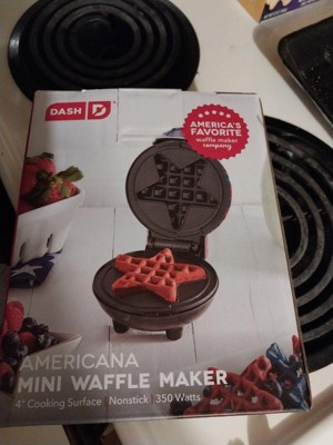 Star Mini Waffle Maker with Americana Print