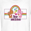 Juniors Womens Care Bears Valentine's Day Tenderheart Bear and Love-a-Lot Bear Be Mine Rainbow T-Shirt - 2 of 4