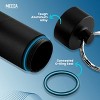 MEDca Portable Keychain Pill Case Holder – Aluminum Alloy Mini Pill Organizer, Waterproof Pill Box Container for Medication, Vitamins & Supplements - 2 of 4