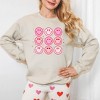 Simply Sage Market S.W.Smiley Valentine Smiley Face Chart Sweatshirt - 2 of 3
