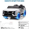 24V Licensed Cadillac Ride On Truck Car for Kids,2 Seater Electric Vehicle w/Parent Remote Control - 3 of 4