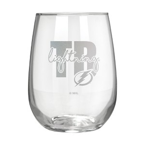 NHL Tampa Bay Lightning The Vino Stemless 17oz Wine Glass - Clear - 1 of 1