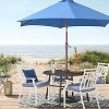 9' Round Outdoor Patio Market Umbrella with Faux Wood Pole - Threshold™ - 2 of 4