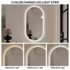 Okak Modern Simple Oval Smart Wall Mirror for Bathroom,Bedroom,Barber Shop Anti-fog Vanity Mirror with LED Touch Screen - 4 of 4