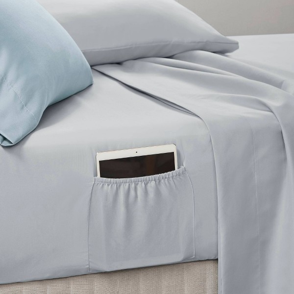 Set de Edredón Madison Park Karissa para Cama Twin Extra Largo con Sábana Azul 7