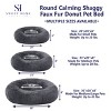 Round Calming Shaggy Faux Fur Donut Pet Bed by Sweet Home Collection® - 2 of 4