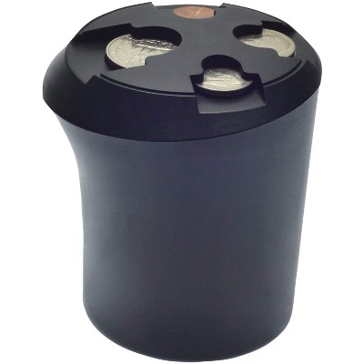 Nadex Coins™ Pro Car Cup Coin Holder and Organizer in Black