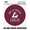 University of Wisconsin - La Crosse University Eagles Automotive Car Window Locker Circle Bumper Sticker - 2 of 4