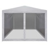 vidaXL Party Tent with 4 Mesh Sidewalls 9.8' x 9.8' - 2 of 4