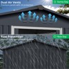 8x12 Ft Outdoor Storage Shed, Outdoor Metal Shed with Sloped Roof & Lockable Door, Backyard Garden Patio Lawn Outdoor Shed - 3 of 4
