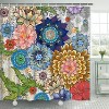 LunaLulinlk Floral Fabric Shower Curtain - 2 of 4