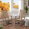 WestinTrends All-Weather Outdoor Patio Poly Classic Porch Rocking Chair (Set of 2) - 2 of 4