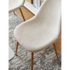 Nordlys Set of 4 Metal and Velvet Dining Chairs Vintage Style Upholstery Dining Room - 3 of 4