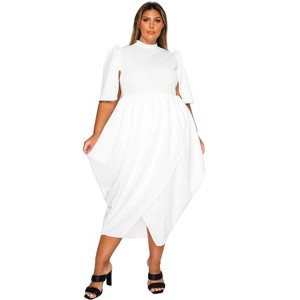 L I V D Plus Size Aesira Tulip Hem Pocket Dress - 1 of 4