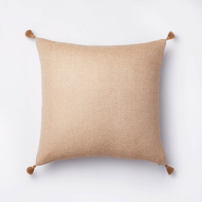 Euro Herringbone Weave with Tassels Decorative Throw Pillow - Threshold™ designed with Studio McGee