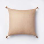 Euro Herringbone Weave with Tassels Decorative Throw Pillow - Threshold™ designed with Studio McGee