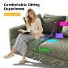 Racxily Corduroy Sofa, 4-Seat Comfy Upholstered Sofa, Couch with Pillows for Living Room Bedroom, Convertible Lounge Chair, Green - 3 of 4