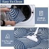 Machine Washable Abstract Area Rug, Non-Slip Low Pile Modern Rug for Living Room, Bedroom & Guest Room - 4 of 4