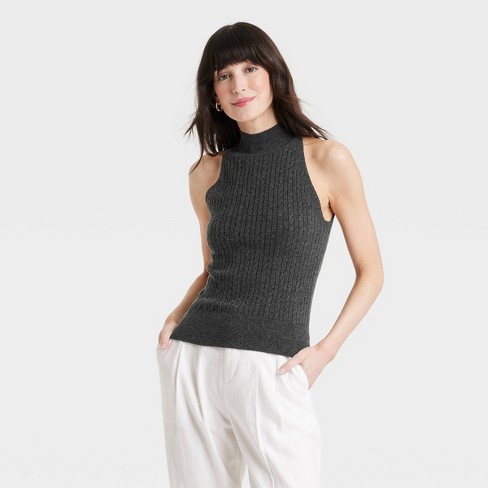 Cable and gauge mock turtleneck hotsell