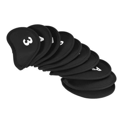 Unique Bargains Waterproof Golf Club Iron Head Covers 10 Pcs Black