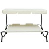 VidaXL Patio Lounge Bed with Canopy and Pillows Cream White - 2 of 4