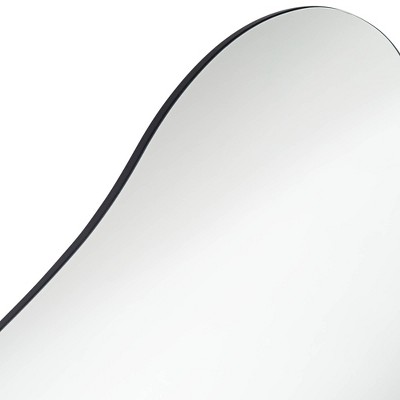 Casper Frameless Abstract Silver Decorative Wall Mirror