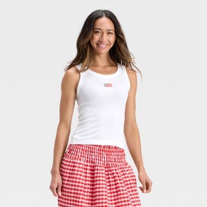 Women's Embroidered Tank Top - Universal Thread™ - 1 of 3