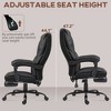 HOMCOM Executive Office Chair with Foot Rest, Big and Tall Ergonomic Desk Chair, Reclining Swivel Chair with High Back and Adjustable Height, Black - 4 of 4