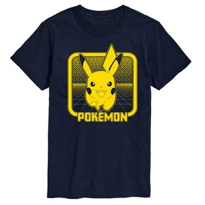 Men's - Pokémon - Retro Synthwave Pikachu Short Sleeve Graphic T-Shirt - 1 of 3