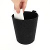 Unique Bargains Car Trash Can Portable Air Conditioning Vent Trash Bin Black 1 Pc 5.5" Length 4.3" Width 5.9" Height Faux Leather - 4 of 4