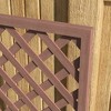 Chic Crate - 53" Tall Trellis Raised Garden Bed with Drainage - Freestanding Wood Planter for Vines/Climbing Plants/Flowers - Honey Oak - 2 of 4